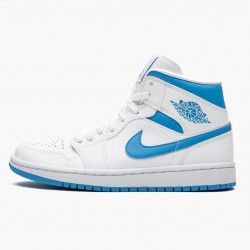 Men's Nike Jordan 1 Mid UNC University Blue/White Jordan Shoes