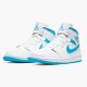 Mens Nike Jordan 1 Mid UNC University Blue/White Jordan Shoes