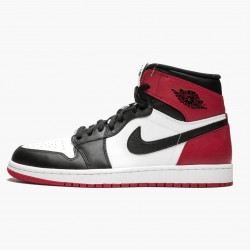 Men's Nike Jordan 1 Retro High Black Toe White/Black/Gym Red Jordan Shoes