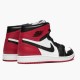 Mens Nike Jordan 1 Retro High Black Toe White/Black/Gym Red Jordan Shoes