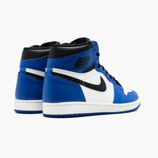 Mens Nike Jordan 1 Retro High Game Royal Game Royal/Black Summit White Jordan Shoes