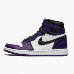 Men's Nike Jordan 1 Retro High OG Court Purple Court Purple/White-Black Jordan Shoes