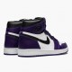 Mens Nike Jordan 1 Retro High OG Court Purple Court Purple/White-Black Jordan Shoes