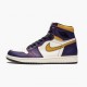 Womens/Mens Nike Jordan 1 Retro High OG Defiant SB LA to Chicago Purple/Sail University Gold Bl Jordan Shoes