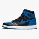 Mens Nike Jordan 1 Retro High OG Royal Black/Royal White Jordan Shoes