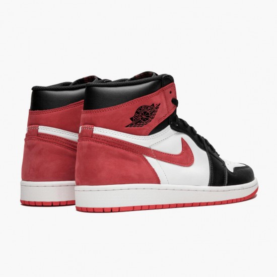 Womens/Mens Nike Jordan 1 Retro High OG Track Red Summit White/Track Red/Black Jordan Shoes