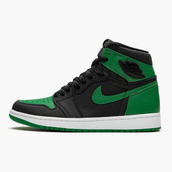 Mens Nike Jordan 1 Retro High Pine Green Black/White/Pine Green/Gym Red Jordan Shoes