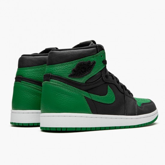 Mens Nike Jordan 1 Retro High Pine Green Black/White/Pine Green/Gym Red Jordan Shoes