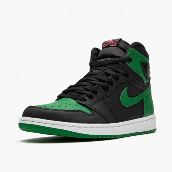 Mens Nike Jordan 1 Retro High Pine Green Black/White/Pine Green/Gym Red Jordan Shoes