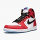 Mens Nike Jordan 1 Retro High Spider Man Origin Story Gym Red/Black White/Photo Blue Jordan Shoes