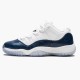 Mens Nike Jordan 11 Low Navy Snakeskin Whiite/Black/Navy Black Jordan Shoes