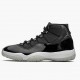 Womens/Mens Nike Jordan 11 Retro 25th Anniversary Black/Clear/White/Metallic Silver Jordan Shoes