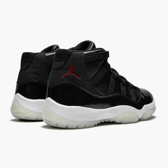 Womens/Mens Nike Jordan 11 Retro 72 10 Black Gym Red White Anthracite Black Black/Black-Varsity Red Jordan Shoes