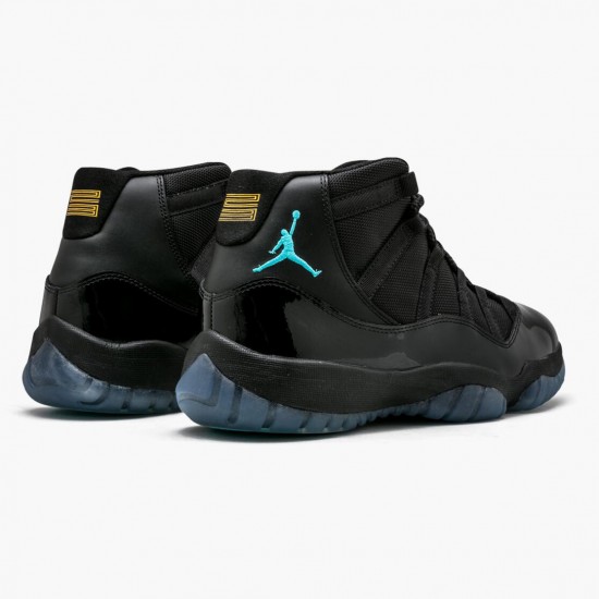 Mens Nike Jordan 11 Retro Gamma Blue Black/Gamma Blue/VarsityMaize Black Jordan Shoes