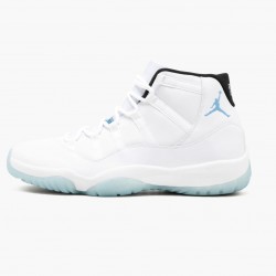 Men's Nike Jordan 11 Retro Legend Blue 2014 White/Legend Blue/Black Jordan Shoes