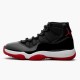 Mens Nike Jordan 11 Retro Bred 2019 Black/White/Varsity Red Jordan Shoes