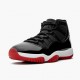 Mens Nike Jordan 11 Retro Bred 2019 Black/White/Varsity Red Jordan Shoes