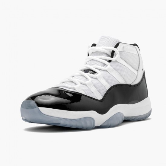 Mens Nike Jordan 11 Retro Concord 2018 White/Black Concord Jordan Shoes