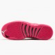 Womens Nike Jordan 12 Retro Dynamic Pink White/Vivid Pink/Mtllc Silver Jordan Shoes