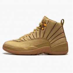 Men's Nike Jordan 12 Retro PSNY Wheat Wheat/Wheat Gum/Light Brown Jordan Shoes