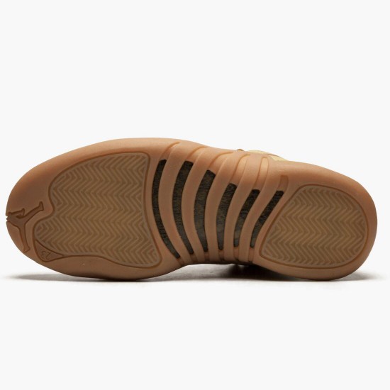 Mens Nike Jordan 12 Retro PSNY Wheat Wheat/Wheat Gum/Light Brown Jordan Shoes