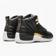 Womens/Mens Nike Jordan 12 Retro Reptile Black/Metallic Gold/White Jordan Shoes