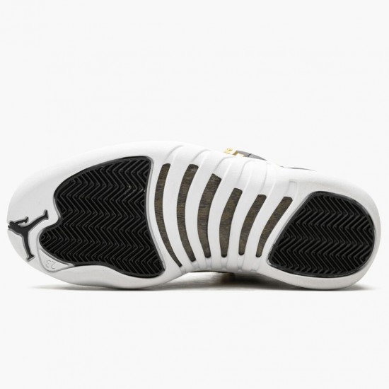Womens/Mens Nike Jordan 12 Retro Reptile Black/Metallic Gold/White Jordan Shoes