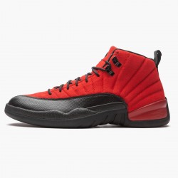 Men's Nike Jordan 12 Retro Reverse Flu Game Varsity Red/Black Concord Jordan Shoes