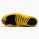 Mens Nike Jordan 12 Retro University Gold Black/Black/University Gold Jordan Shoes