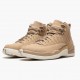 Womens Nike Jordan 12 Retro Vachetta Tan Vachetta Tan/Metallic Gold-Sail Jordan Shoes