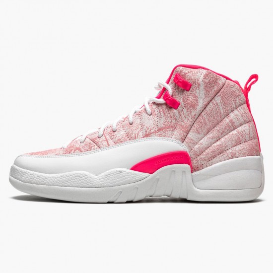 Womens Nike Jordan 12 Retro GS Arctic Pink White/Arctic Punch/Hyper Pink Jordan Shoes