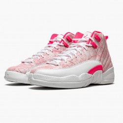 Women's Nike Jordan 12 Retro GS Arctic Pink White/Arctic Punch/Hyper Pink Jordan Shoes
