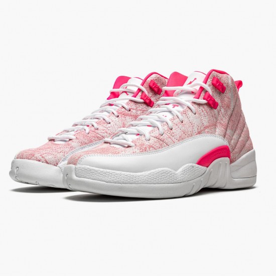 Womens Nike Jordan 12 Retro GS Arctic Pink White/Arctic Punch/Hyper Pink Jordan Shoes