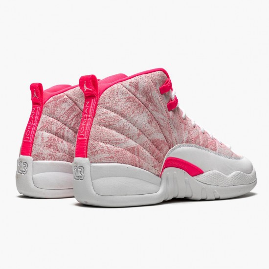 Womens Nike Jordan 12 Retro GS Arctic Pink White/Arctic Punch/Hyper Pink Jordan Shoes