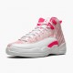 Womens Nike Jordan 12 Retro GS Arctic Pink White/Arctic Punch/Hyper Pink Jordan Shoes