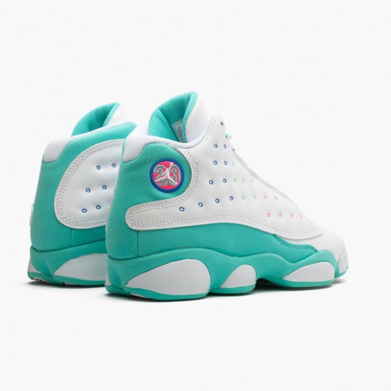 Womens Nike Jordan 13 Retro Aurora Green White/Soar Aurora Green Digita Jordan Shoes