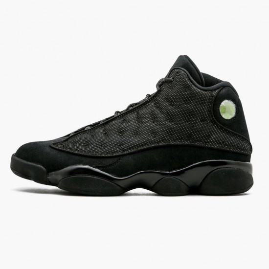 Mens Nike Jordan 13 Retro Black Cat Black Jordan Shoes