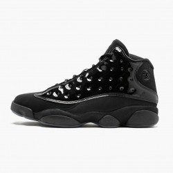 Men's Nike Jordan 13 Retro Cap and Gown Black Jordan Shoes