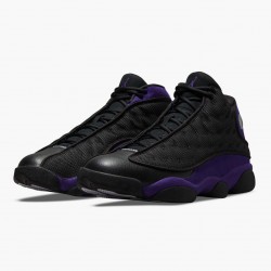Women's/Men's Nike Jordan 13 Retro Court Purple Black/Court Purple-White Jordan Shoes
