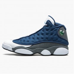 Women's/Men's Nike Jordan 13 Retro Flint Navy/Flint Grey/White Universi Jordan Shoes