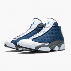 Women's/Men's Nike Jordan 13 Retro Flint Navy/Flint Grey/White Universi Jordan Shoes