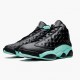 Mens Nike Jordan 13 Retro Island Green Black/Island Green/Metallic Si Jordan Shoes