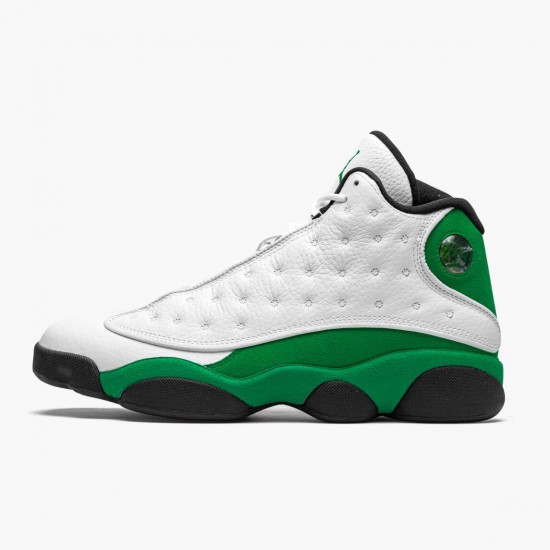 Mens Nike Jordan 13 Retro Lucky Green White/Black/Lucky Green Jordan Shoes