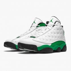 Men's Nike Jordan 13 Retro Lucky Green White/Black/Lucky Green Jordan Shoes
