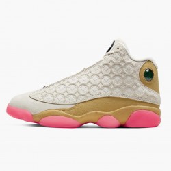 Men's Nike Jordan 13 Retro Chinese New Year Ivory/Black/Digital Pink Club Jordan Shoes