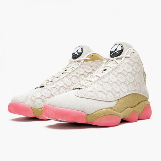 Mens Nike Jordan 13 Retro Chinese New Year Ivory/Black/Digital Pink Club Jordan Shoes