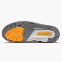 Women's/Men's Nike Jordan 3 Retro Laser Orange White/Laser Orange-Cement Grey Jordan Shoes