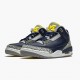 Mens Nike Jordan 3 Retro Michigan Black/University Gold Cement G Jordan Shoes