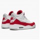 Mens Nike Jordan 3 Retro Tinker White/University Red Neutral G Jordan Shoes