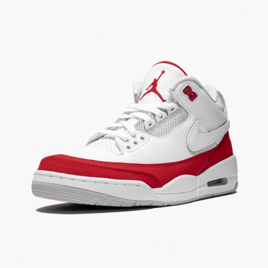 Mens Nike Jordan 3 Retro Tinker White/University Red Neutral G Jordan Shoes